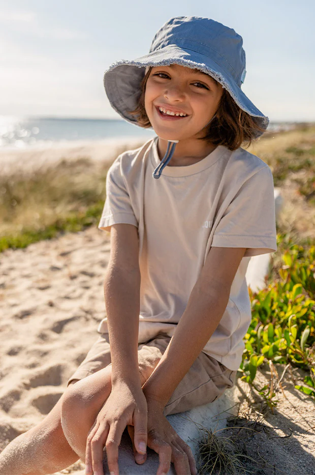 Boys Frayed Bucket Hat - Image 4