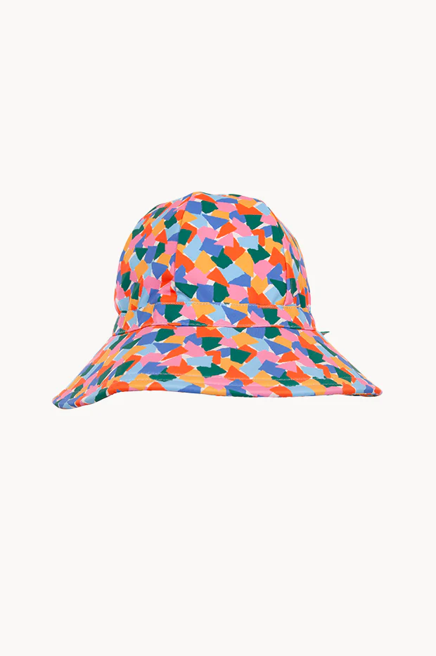 Girls Art Fun Wide Brim Swim Hat