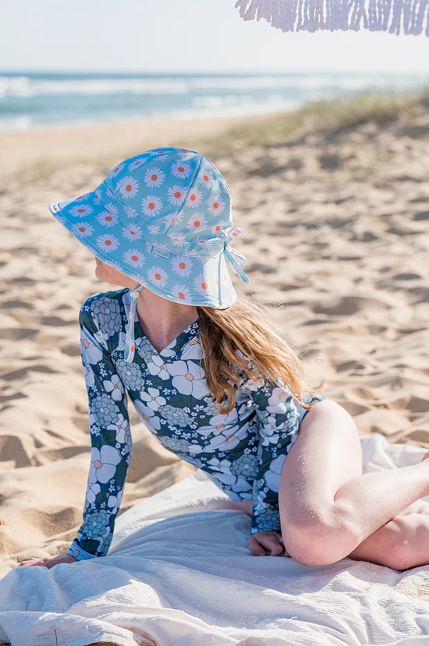 Girls Daisy Swim Hat - Image 3