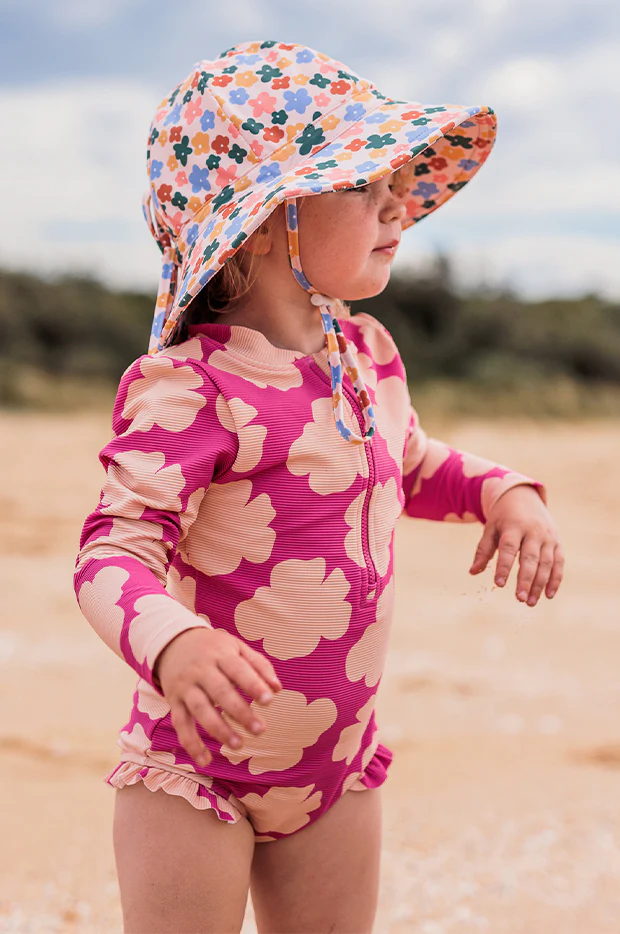 Girls Flower Fields Swim Hat - Image 3