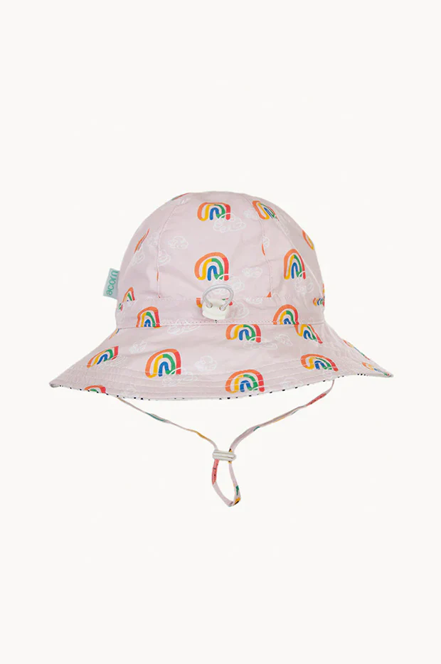 Girls Rainbow Squiggle Floppy Hat - Image 2