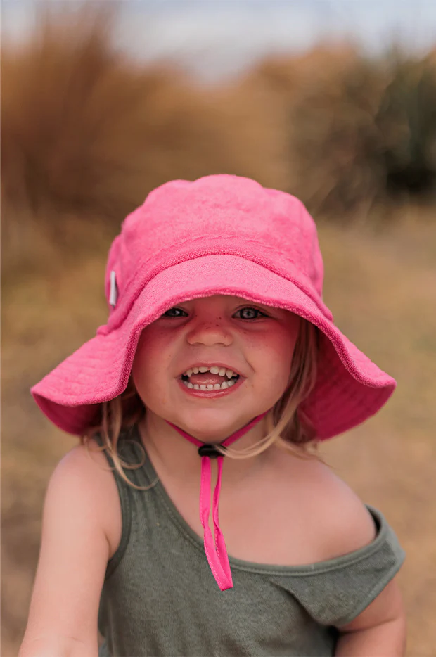 Girls Terry Towelling Bucket Hat - Image 3