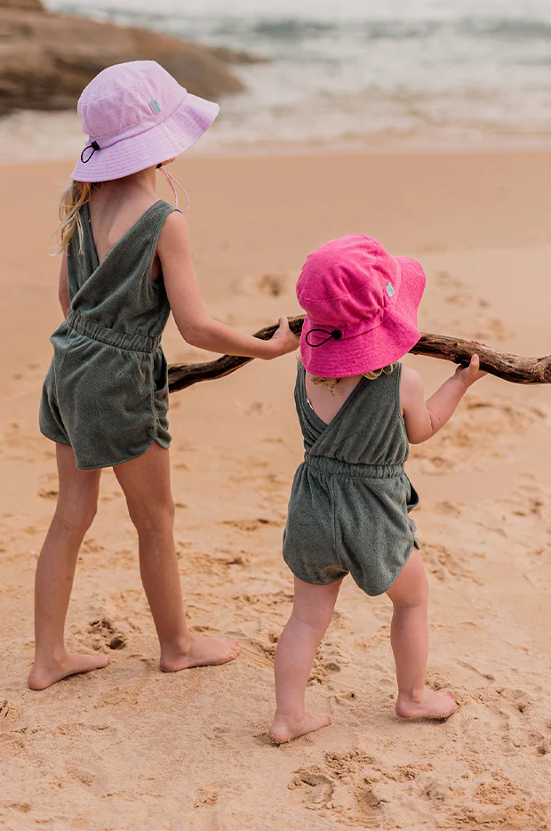 Girls Terry Towelling Bucket Hat - Image 4