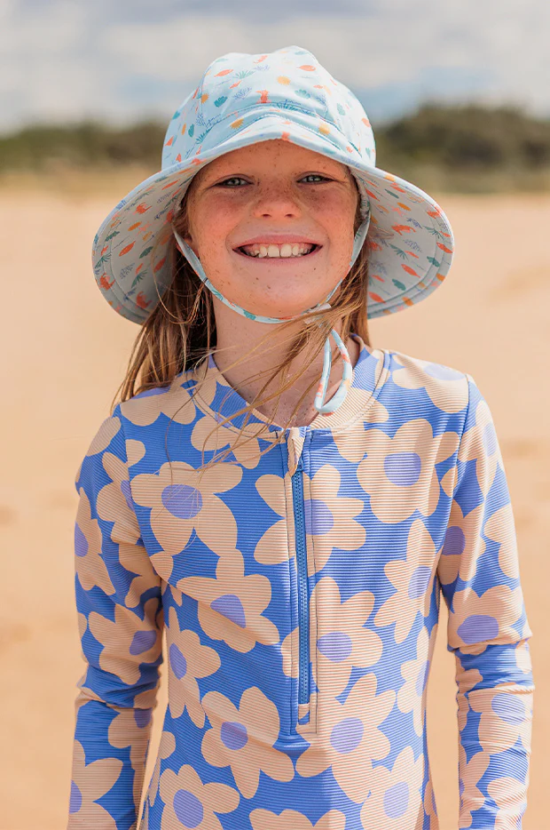 Girls Tropical Reef Swim Hat - Image 3