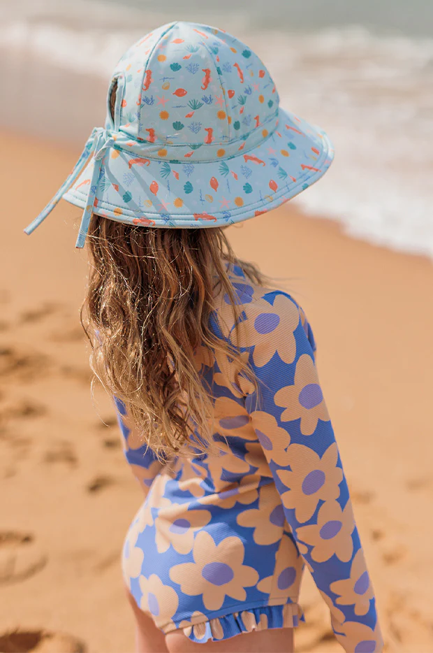 Girls Tropical Reef Swim Hat - Image 4