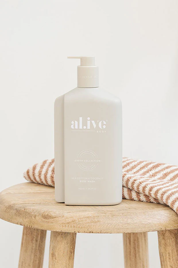 Sea Cotton & Coconut Body Wash 750ml - Image 3