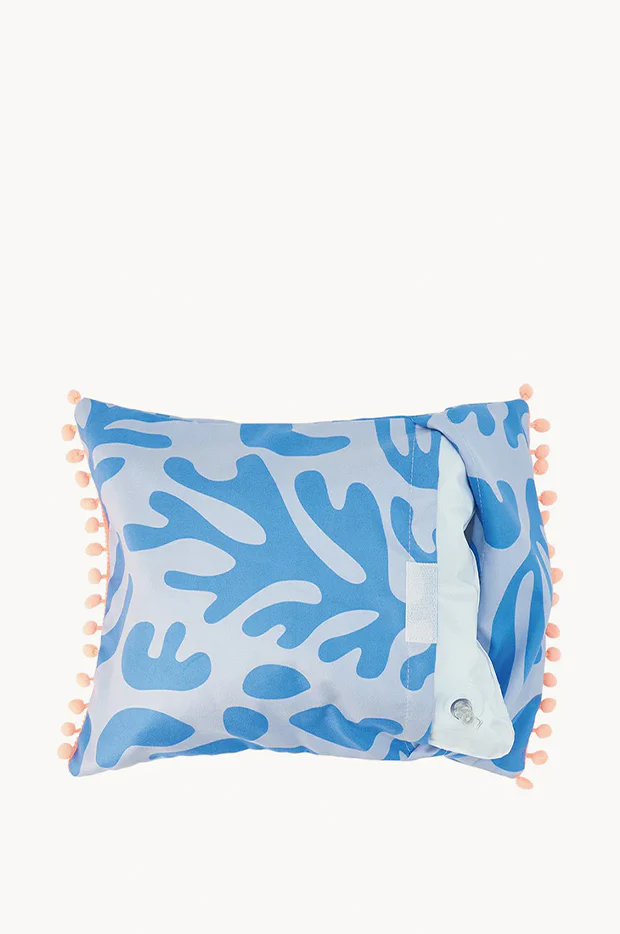 Blue Coral Beach Pillow - Image 2