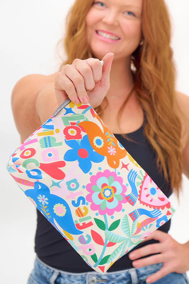 Fiesta Large Cotton Cosmetic Bag - Image 3