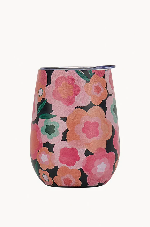 Midnight Blooms Wine Tumbler 295ml