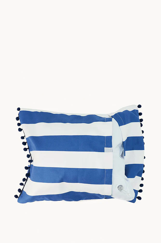 Navy Stripe Beach Pillow - Image 2