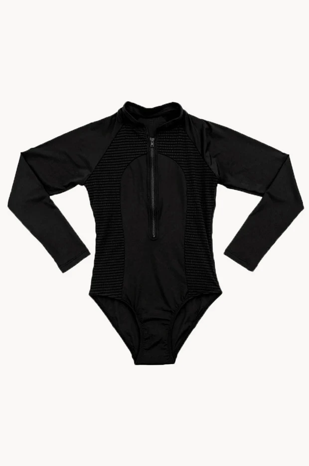 Girls Stepping Stones Long Sleeve Sunsuit