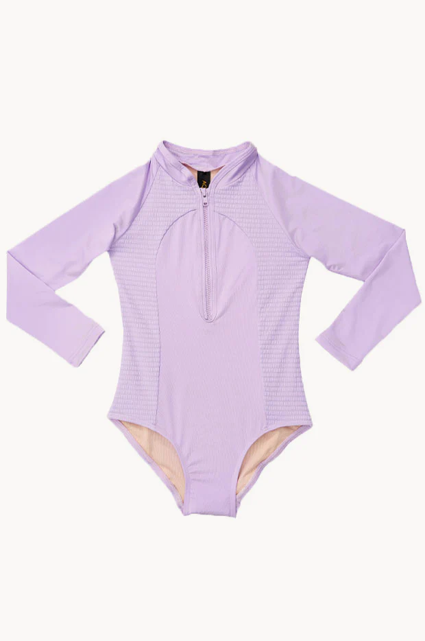 Girls Stepping Stones Long Sleeve Sunsuit