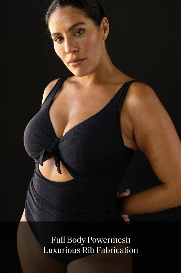 Aria Cezanne D/DD Cup Tie Front One Piece - Image 4