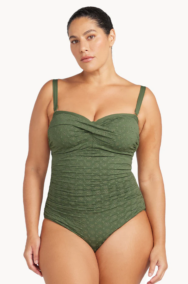 Melliflous Botticelli D/DD Cup Bandeau One Piece - Image 5