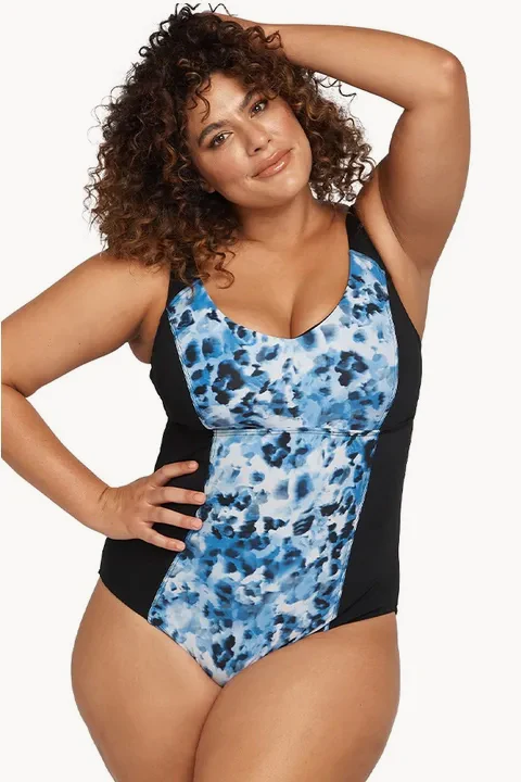 Natare Aqua Turner V Neck One Piece