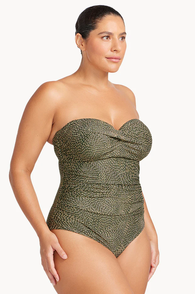 Onda Perspective Botticelli D/DD Cup Bandeau One Piece - Image 4