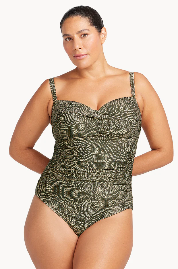Onda Perspective Botticelli D/DD Cup Bandeau One Piece - Image 5