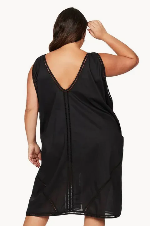 Plain Wagner Draped Cover Up - Image 2