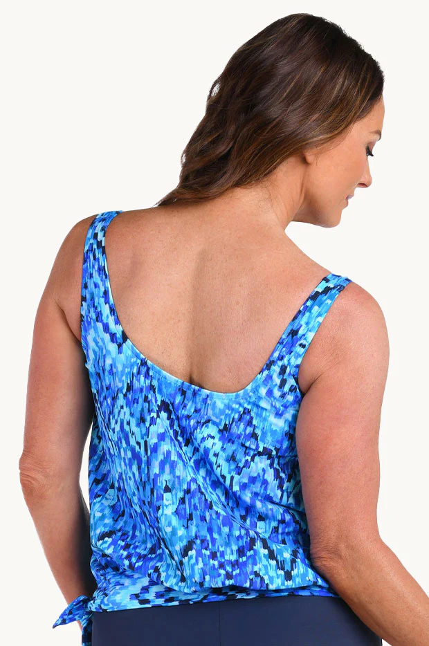 Artisan Ikat Blouson Tankini Separate - Image 2