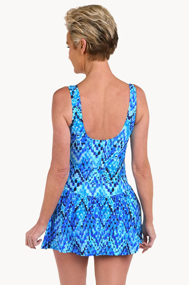 Artisan Ikat Empire Swim Dress - Image 3