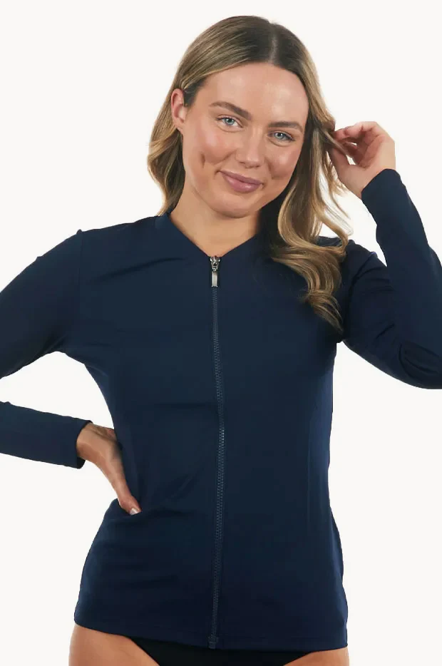 Classic Zip Long Sleeve Suntop