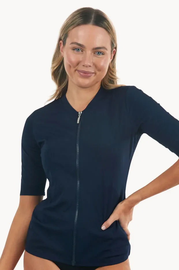 Classic Zip Short Sleeve Suntop - Image 3