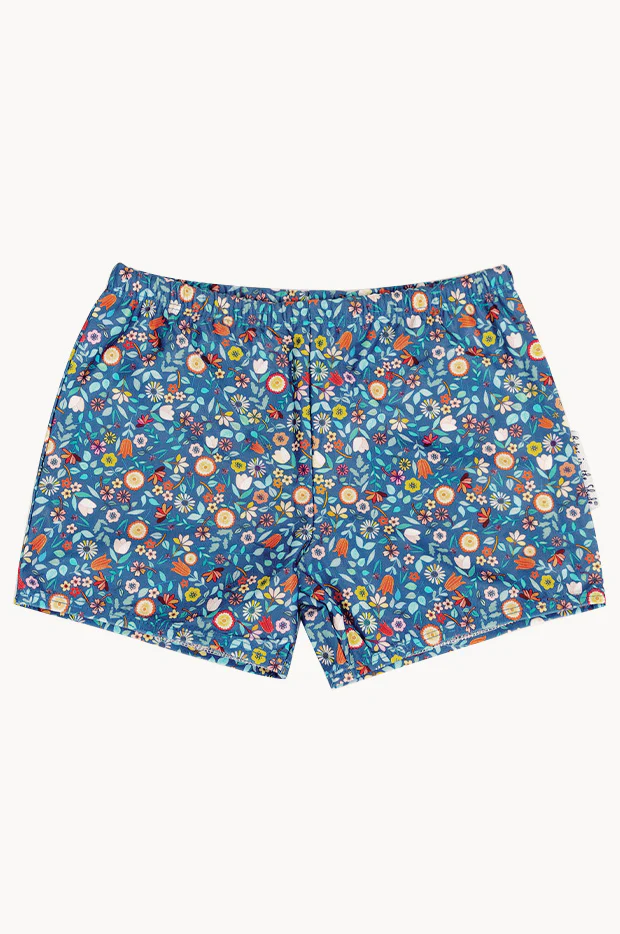 Girls Ditsy Blue Short