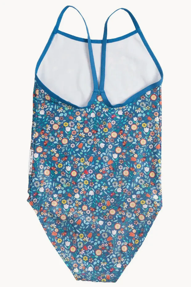 Girls Ditzy Blue One Piece - Image 3
