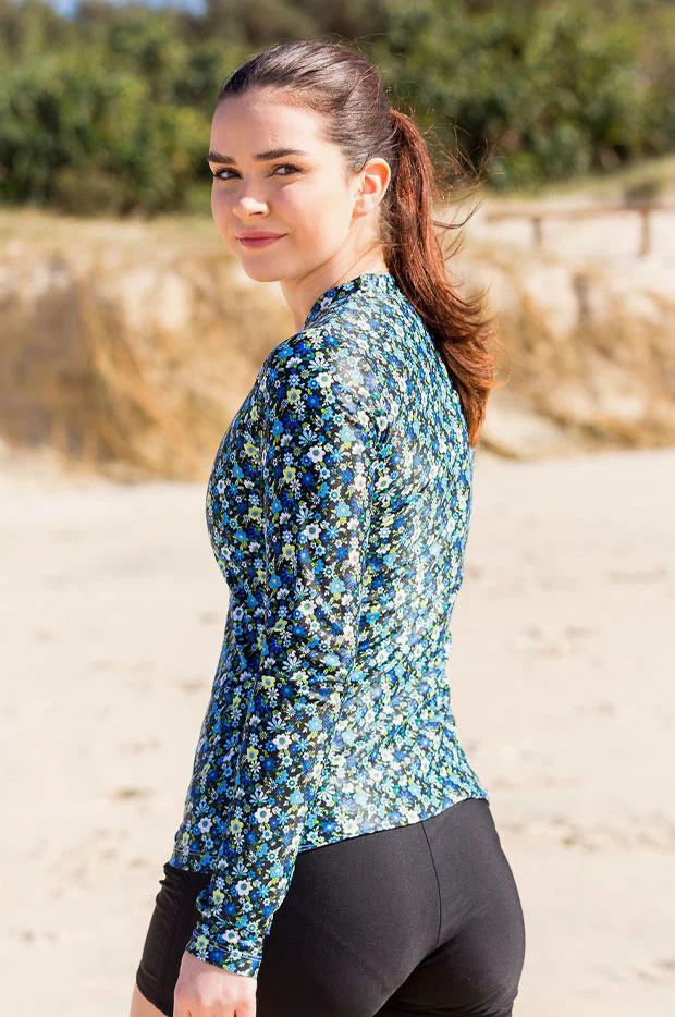 Retro Blooms Long Sleeve Suntop - Image 4