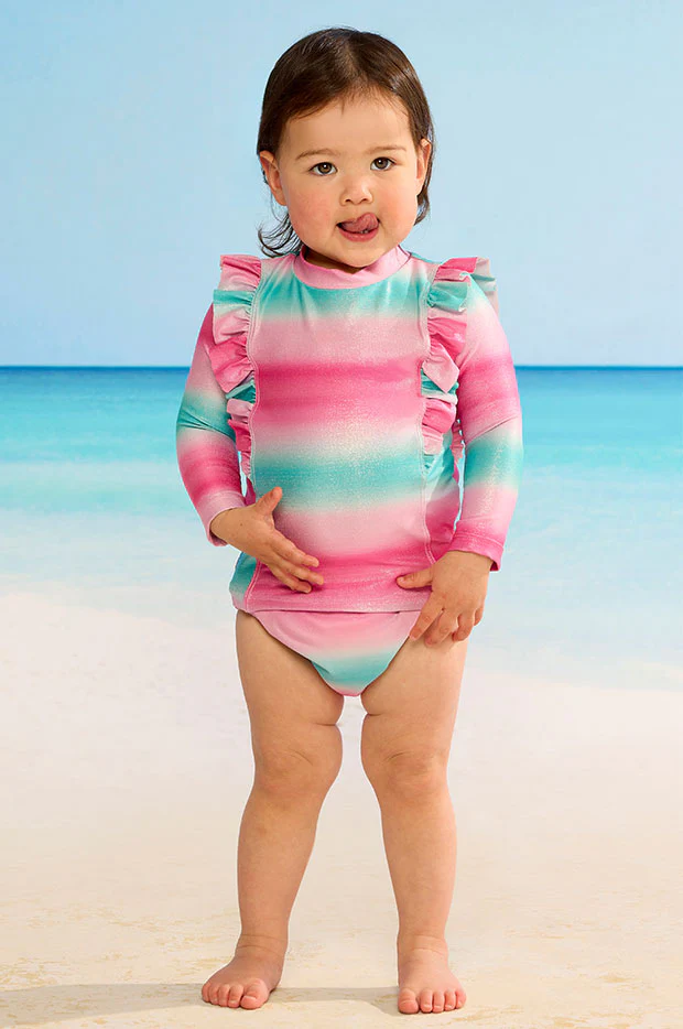 Baby Girls Ombre Suntop Set - Image 4