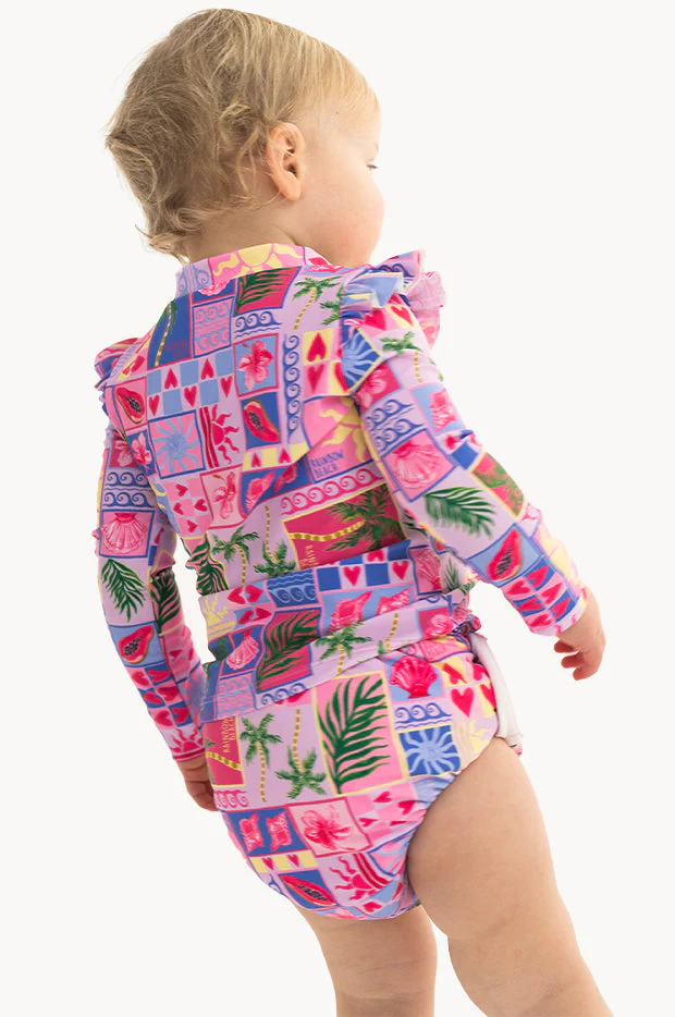 Baby Girls Rainbow Beach Suntop Set - Image 3