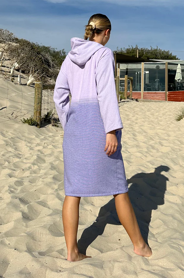 Fade Hooded Towelling Robe L/XL - Image 4