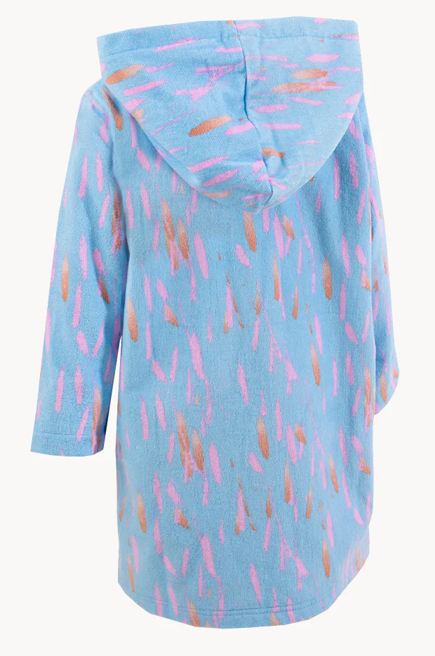 Kids Pastel Breeze Hood Towel Robe 5-7Y - Image 2