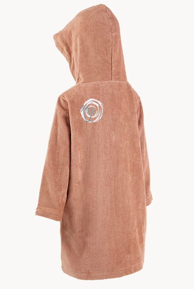 Kids Sandshell Hooded Towel Robe 5-7Y - Image 4