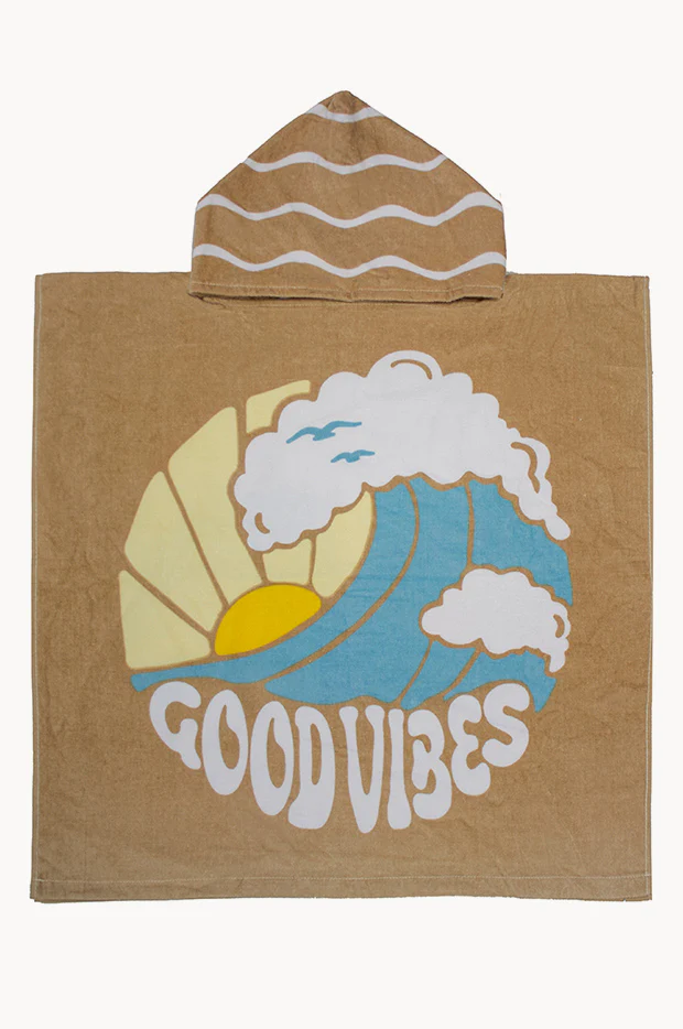 Kids Good Vibes Poncho