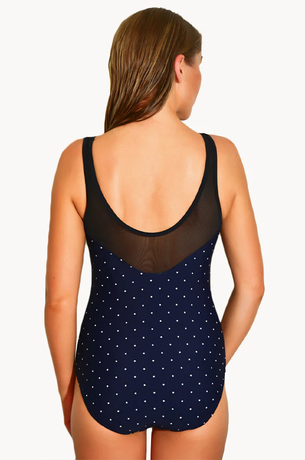 Midnight Sky Mesh High Neck One Piece - Image 2