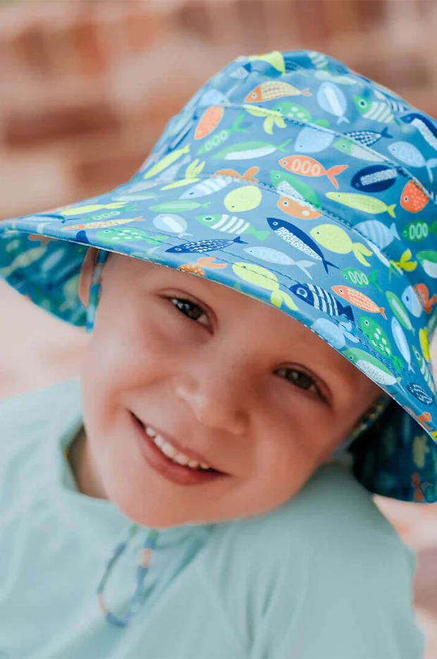 Boys Pisces Classic Bucket Sunhat - Image 3