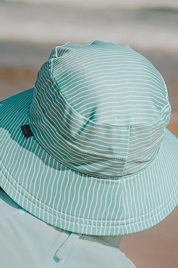 Boys Stripe Classic Bucket Sunhat - Image 3