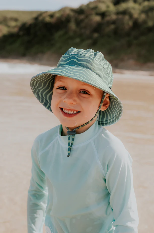 Boys Waves Classic Bucket Sunhat - Image 3