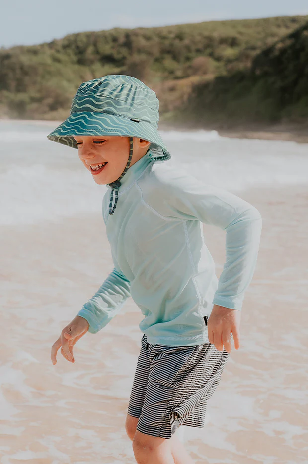 Boys Waves Classic Bucket Sunhat - Image 4