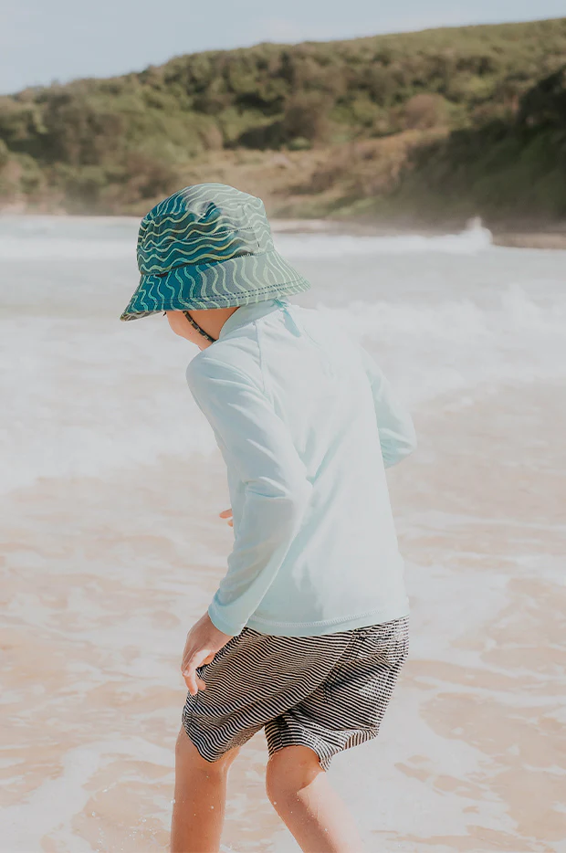 Boys Waves Classic Bucket Sunhat - Image 5