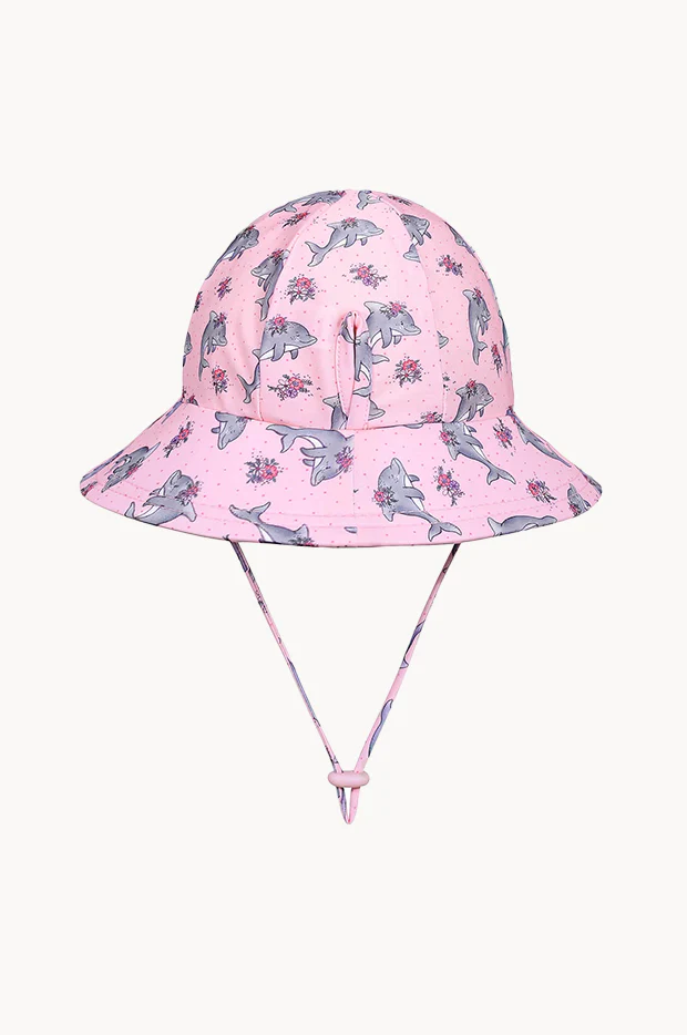 Girls Dolphin Ponytail Bucket Sunhat - Image 2