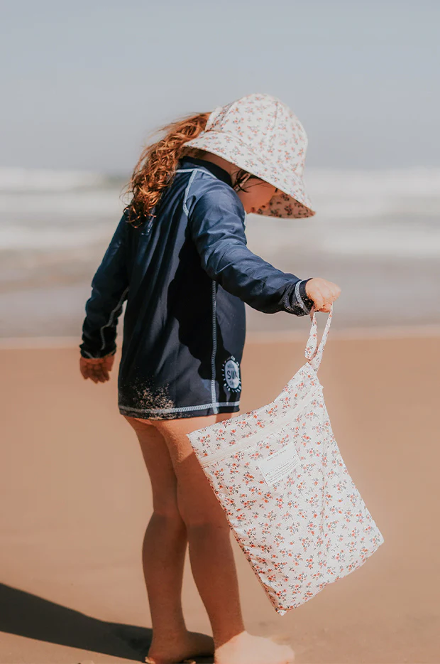 Girls Floral Ponytail Bucket Sunhat - Image 4
