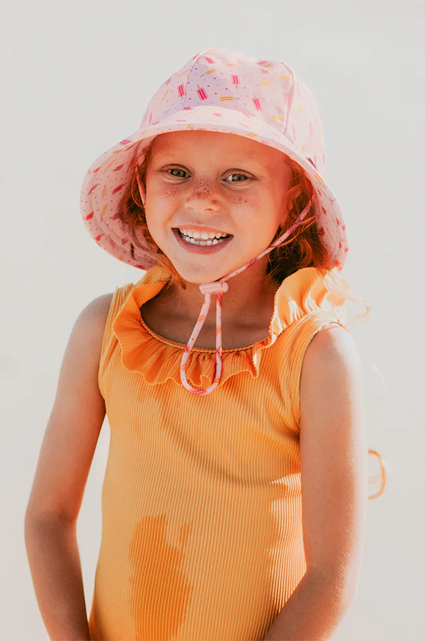 Girls Icepop Ponytail Bucket Sunhat - Image 4