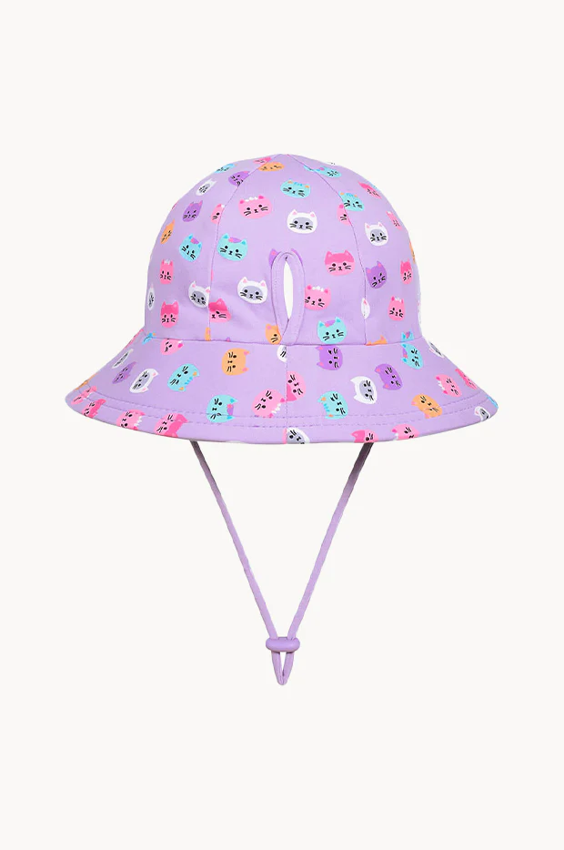 Girls Kitty Ponytail Bucket Hat - Image 2