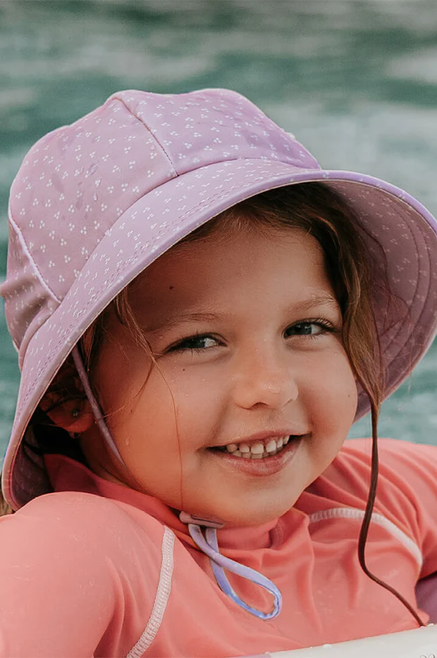 Girls Lila Ponytail Bucket Sunhat - Image 3