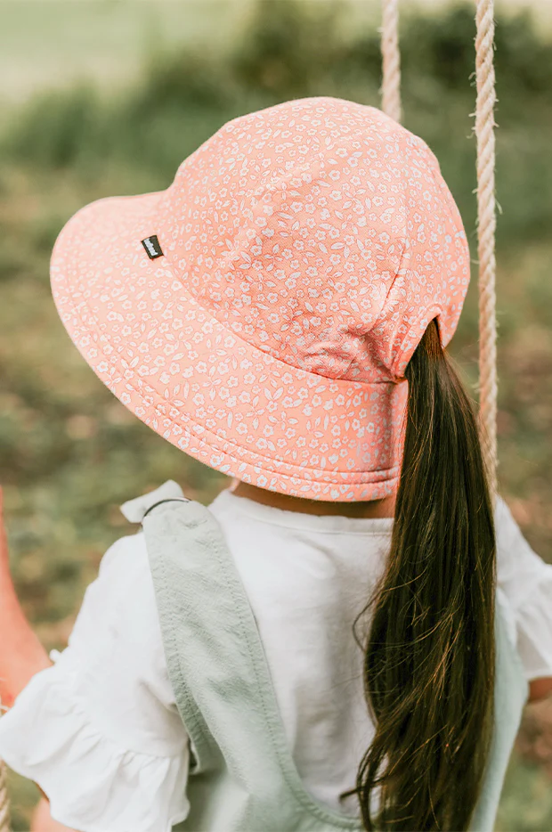 Girls Petunia Ponytail Bucket Hat - Image 4