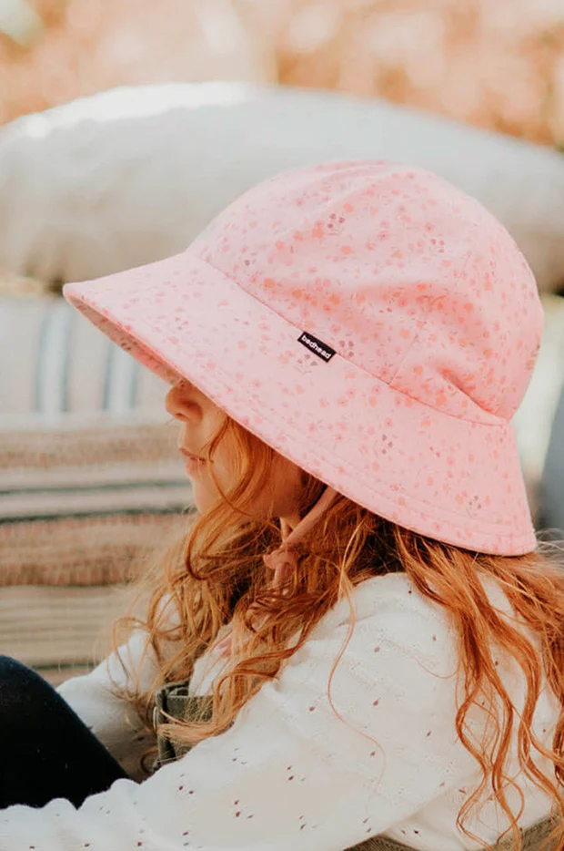 Girls Posie Ponytail Bucket Hat - Image 3