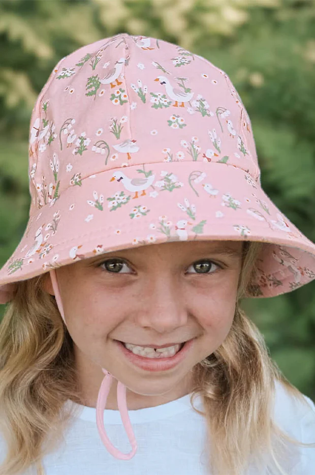Girls Quackers Ponytail Bucket Hat - Image 3