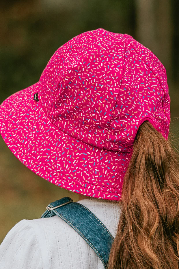 Girls Sprinkles Ponytail Bucket Hat - Image 4